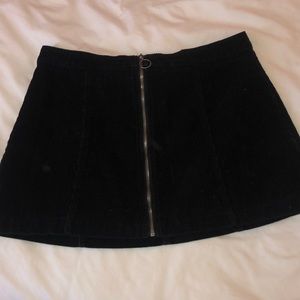 Black corduroy skirt